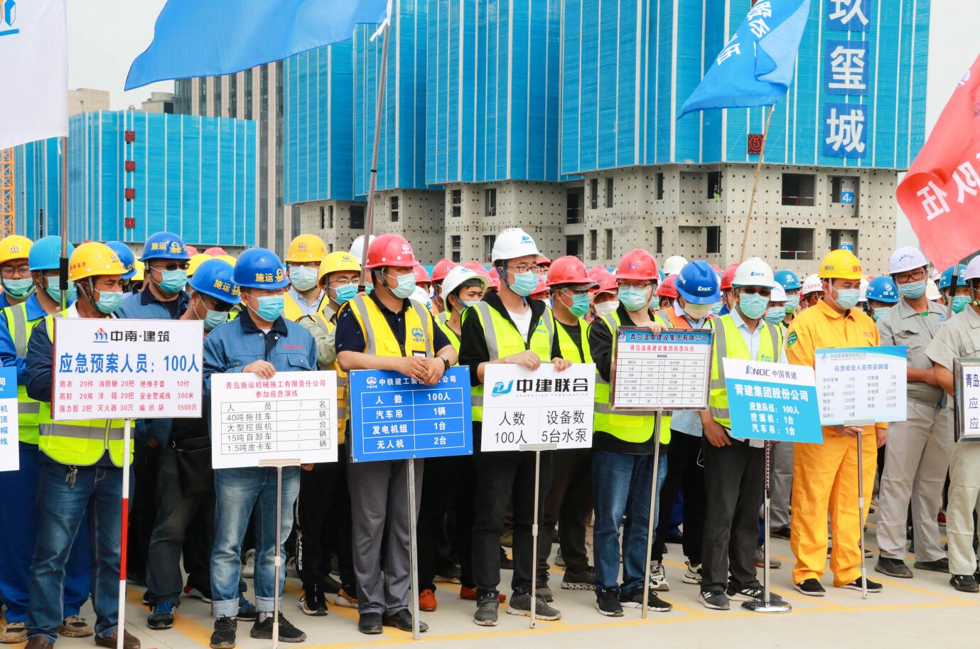 中建聯(lián)合參加防汛應(yīng)急救援演練 | 消除事故隱患，筑牢安全防線(圖1)