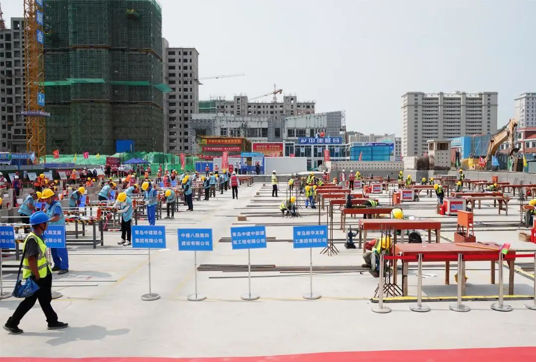 以賽促訓(xùn)，匠心筑城|中建聯(lián)合承辦嶗山區(qū)第十六屆“中建聯(lián)合杯”建筑業(yè)職業(yè)技能大賽(圖4)